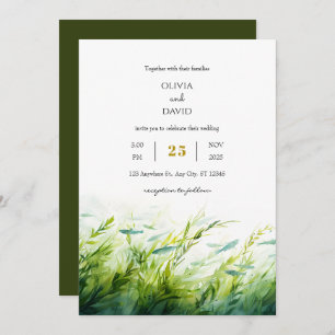 Invitación Boda acuática submarina con aromas marinas exubera
