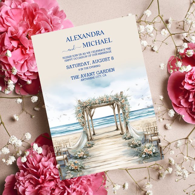 Invitación Boda acuático romántico de verano (Subido por el creador)