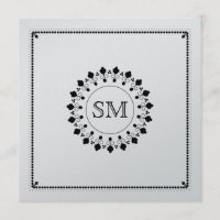 Boda adornado del Islam del monograma islámico de