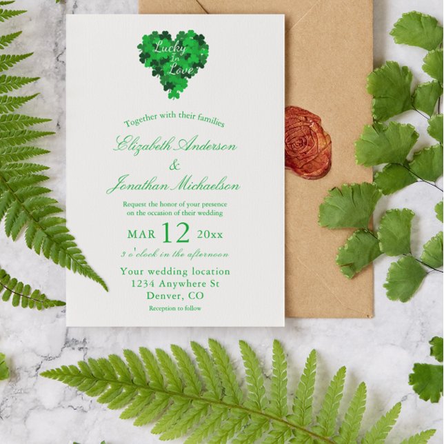 Invitación Boda Afortunado En El Amor (Subido por el creador)