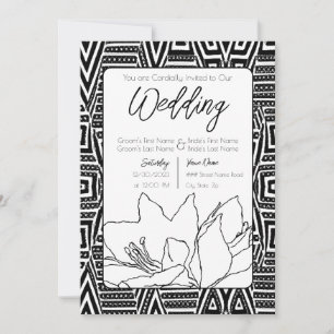 Invitación Boda afroamericano