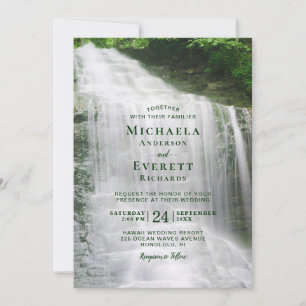 Invitación Boda al aire libre de cascada