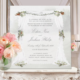 Invitación Boda al aire libre de Forest Woodland Chuppah