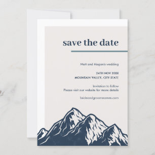 Invitación Boda al aire libre de la naturaleza de la montaña