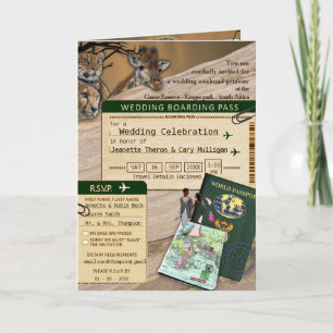 Invitación Boda al aire libre de Safari