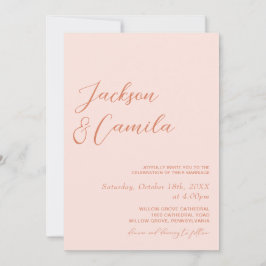 Invitación Boda al Atardecer de Verano