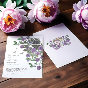 Invitación Boda Alice En El País De Las Maravillas Cheshire C