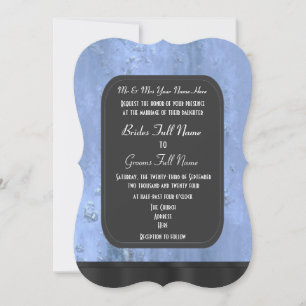 Invitación Boda alternativo estilo pizarra de hierba urbana