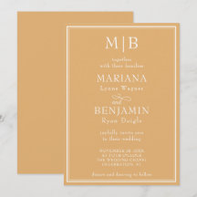 Boda Amarilla Bohemio Minimalista Moderna