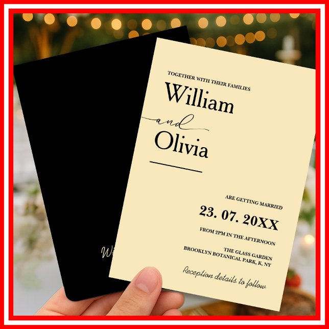 Invitación Boda Amarillo de mantequilla (Subido por el creador)