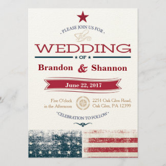 Invitación Boda Americana 5.5x7.5