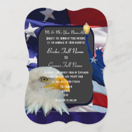Invitación Boda americano patriótico