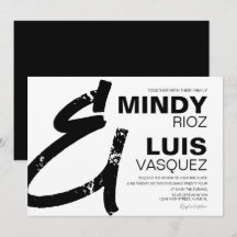 BODA AMPERSAND Grunge Negro Blanco