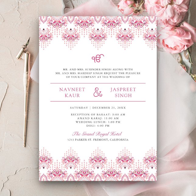 Invitación Boda Anand Karaj Sikh (Subido por el creador)