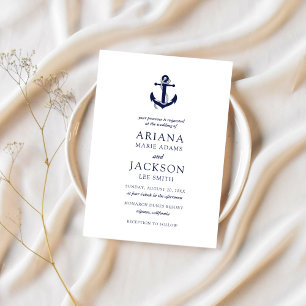 Invitación Boda Ancla Náutica