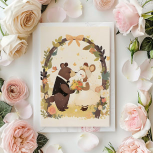 Invitación Boda animal Naturaleza cutánea