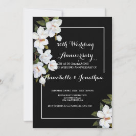 Invitación Boda Aniversario Rosa Blanca Vintage