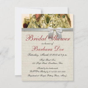 Invitación Boda Antigüedades Nupcial