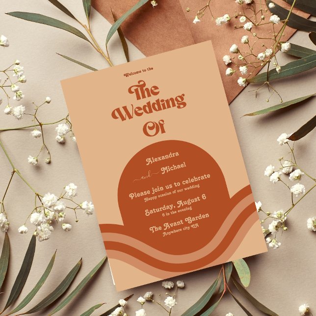 Invitación Boda Arco de Terracota Boho Moderna (Subido por el creador)