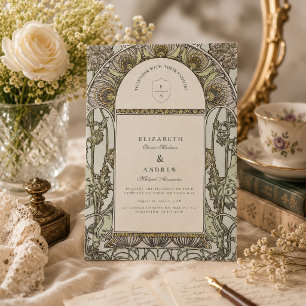 Invitación Boda Arco del Jardín Vintage