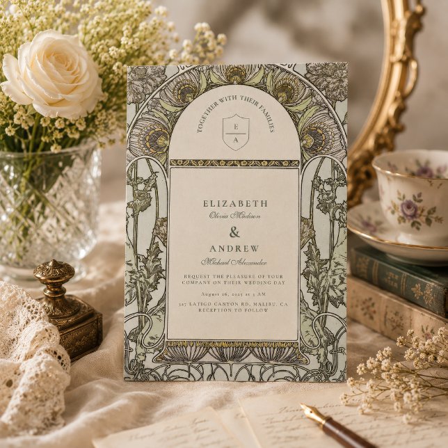 Invitación Boda Arco del Jardín Vintage (Subido por el creador)