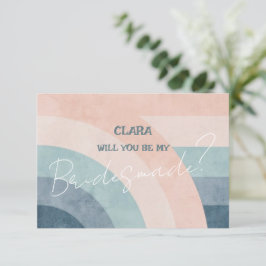 Invitación Boda arcoiris de los años 70