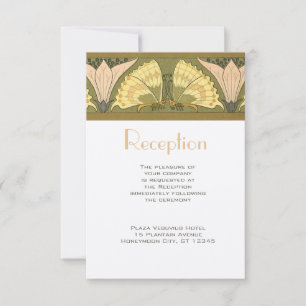 Invitación Boda Art Deco Butterfly Calla Lily