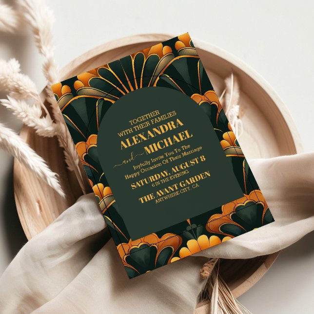 Invitación Boda Art Deco Roaring 20 (Subido por el creador)