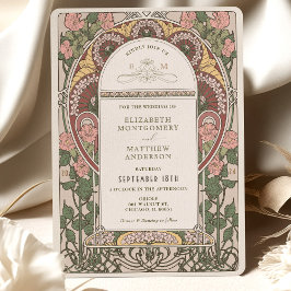 Invitación Boda Art Nouveau