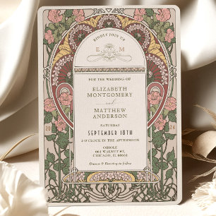 Invitación Boda Art Nouveau