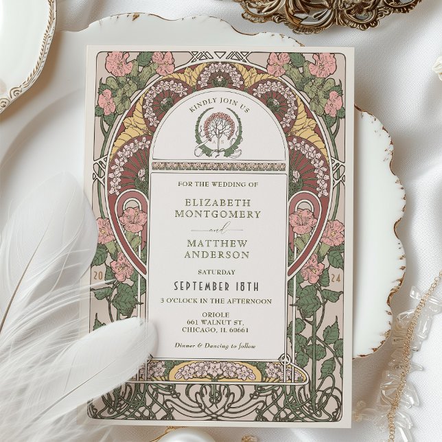 Invitación Boda Art Nouveau (Subido por el creador)