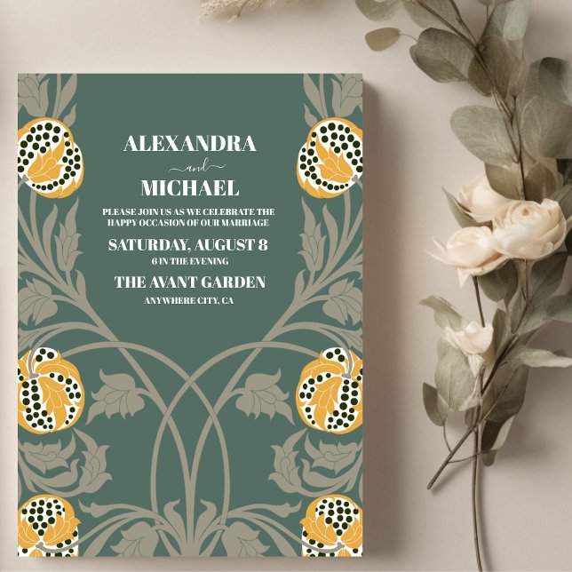 Invitación Boda Art Nouveau clásico (Subido por el creador)