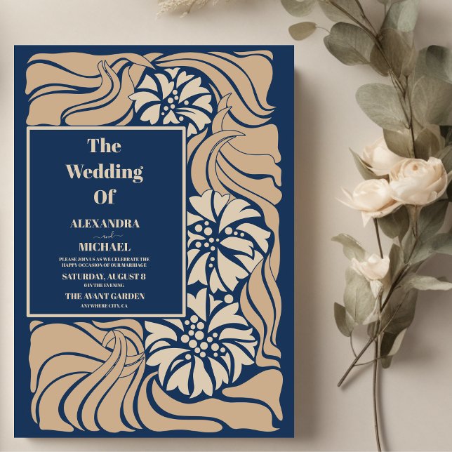 Invitación Boda Art Nouveau clásico (Subido por el creador)
