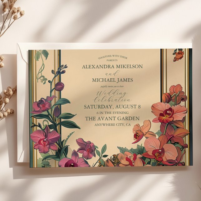 Invitación Boda Art Nouveau de estilo clásico (Subido por el creador)