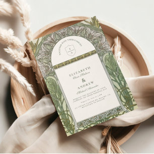 Invitación Boda Art Nouveau de Olive Leaf Arch