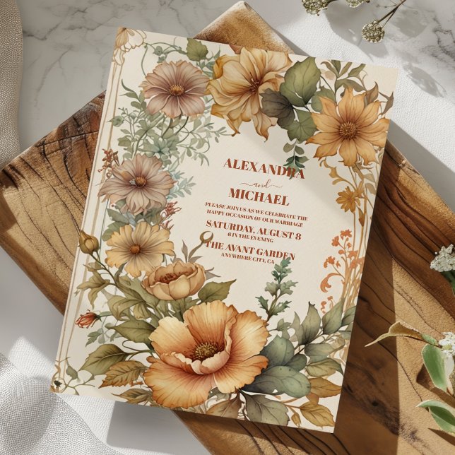 Invitación Boda Art Nouveau encantado (Subido por el creador)