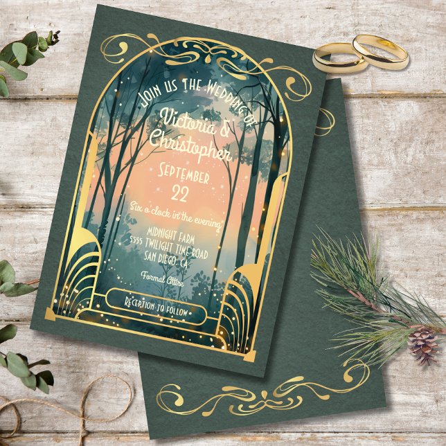 Invitación Boda Art Nouveau encantado (Subido por el creador)