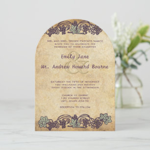 Invitación Boda Art Nouveau Vintage