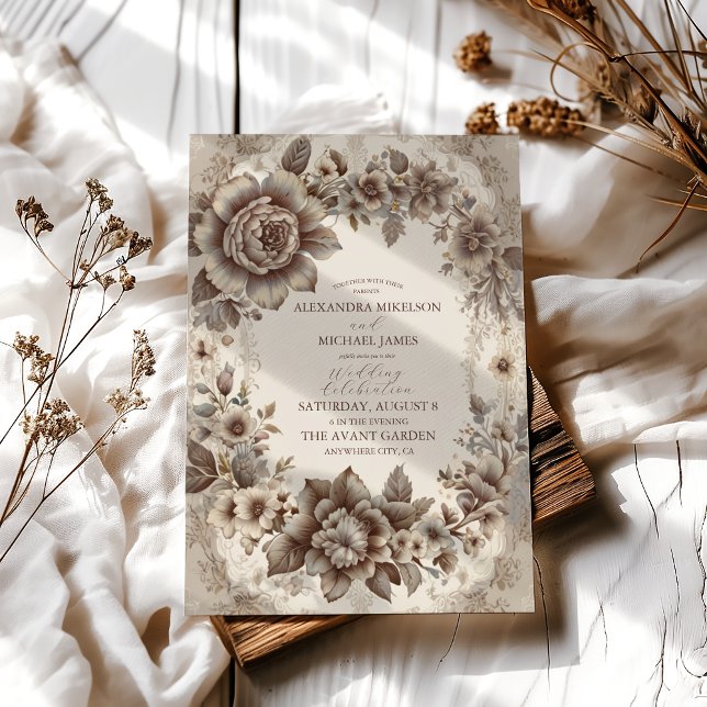 Invitación Boda Art Nouveau vintage (Subido por el creador)