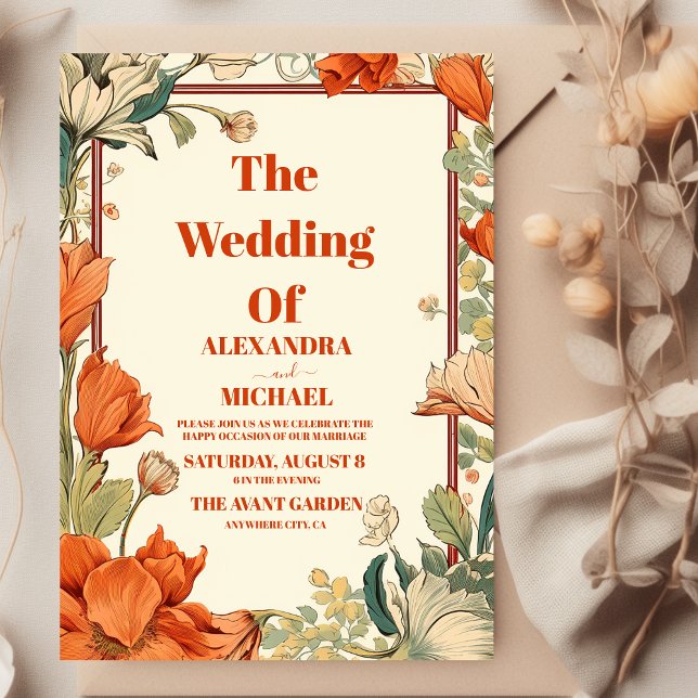 Invitación Boda Art Nouveau vintage (Subido por el creador)