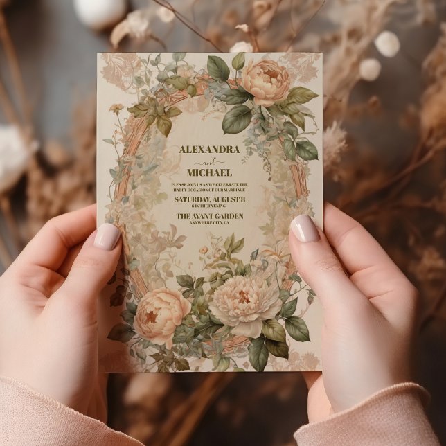 Invitación Boda Art Nouveau vintage (Subido por el creador)