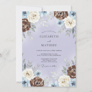 Invitación Boda Artesanal de Ciruela de Chocolate