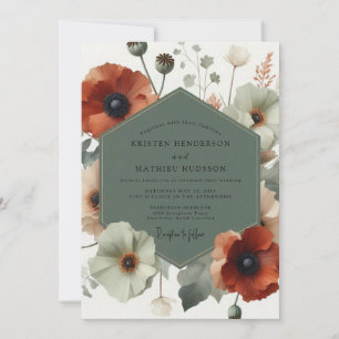 Invitación Boda Artística Amapola Sage