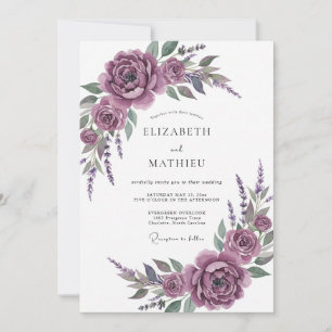 Invitación Boda Artística Flor de Ciruelo