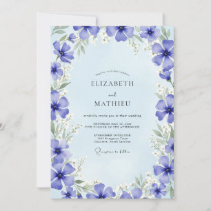 Invitación Boda Artística Flor de Vinca