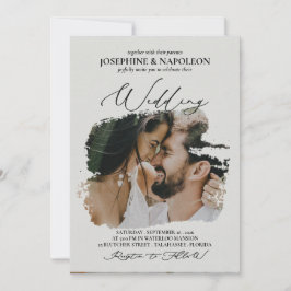 Invitación Boda artístico moderno y elegante