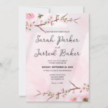 Boda asiático del florecimiento de cerezo japonés 