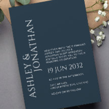 Boda audaz y Minimalista moderno