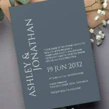 Boda audaz y Minimalista moderno