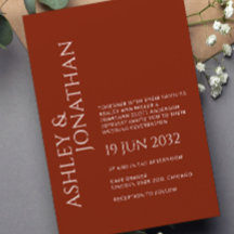 Boda audaz y Minimalista moderno